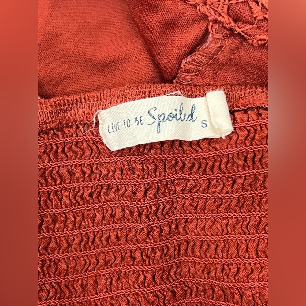 ๐2 for $20๐ Burnt Orange Crop Top - Picture 2 of 3